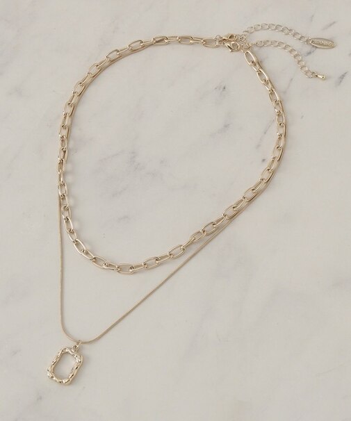 【3WAY】2連チェーンネックレス
