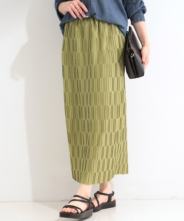 【S-LL/洗濯機可】変形プリーツで差が付く ナロースカート