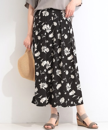 【S-LL/柄が選べる】大人上品な花柄でコーデが彩る アソートプリントスカーチョ