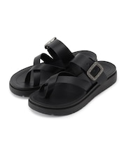 キラキラベルトがアクセント 親指トングサンダル