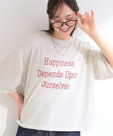 【洗濯機可/S-LL/選べる6柄】切りっぱなしお袖がこなれカジュアル 5分袖シアーTシャツ