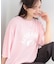 シアー裏毛 プリントアソート5分袖Tシャツ