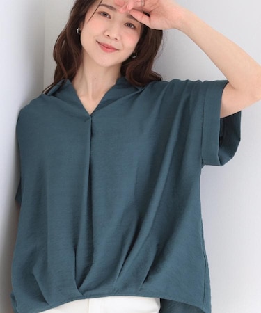 【ひんやり】裾タックスキッパーシャツ