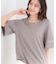 【洗濯機後しわになりにくい/ひんやり/S-LL】お袖のシアーで抜け感プラス 二の腕隠せるフレアスリーブトップス