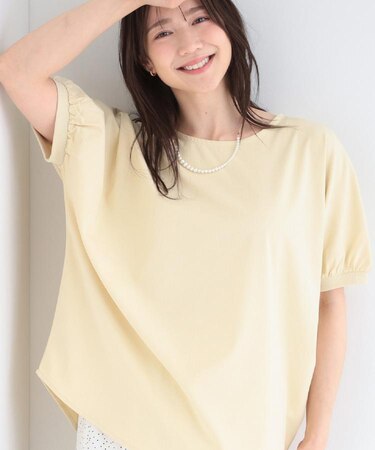 【ひんやり/洗濯後しわになりにくい】大人のパフスリーブ ドルマンブラウス