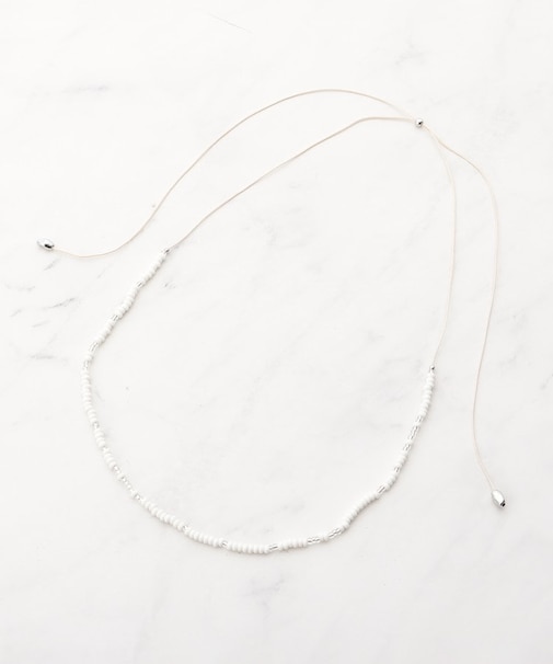 紐ビーズネックレス