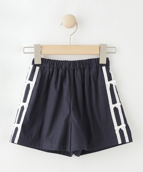 【100-130cm】サイドラインショートパンツ