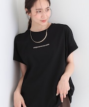 【汗じみ防止/ひんやり/S-LL】インせず着られる 刺繍ロゴTシャツ