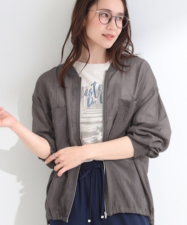 【S】▽BKシアーリブブルゾン