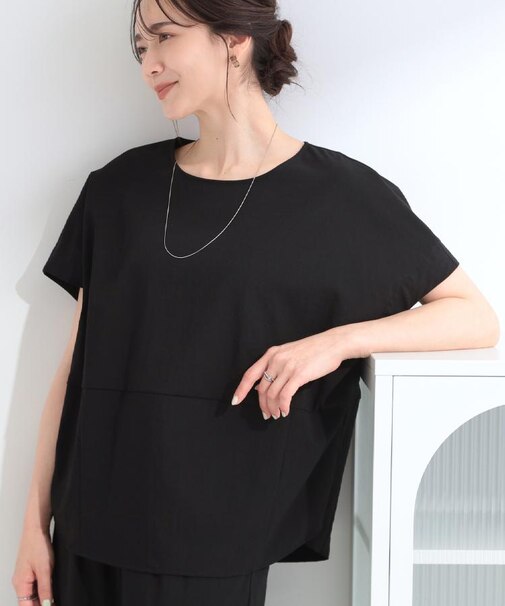 【洗濯機可/セットアップ可】軽凛(かろりん) シンプル上品 ひんやり切替コクーントップス
