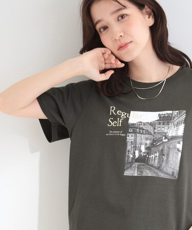 【綿100%/ひんやり/S-LL/洗濯機可】選べる5柄 大人のこなれプリントTシャツ