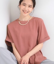【ひんやり/着丈選べる】洗濯後しわになりにくい ドルマンブラウス