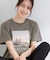 【ひんやり/UV/S-LL/洗濯機可】裾レースが大人上品 プリントアソートTシャツ