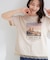 【ひんやり/UV/S-LL/洗濯機可】裾レースが大人上品 プリントアソートTシャツ