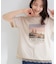 【ひんやり/UV/S-LL/洗濯機可】裾レースが大人上品 プリントアソートTシャツ