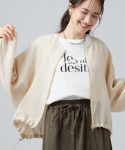 【通気性〇/セットアップ可/洗濯機可】メッシュドルマン ジップブルゾン