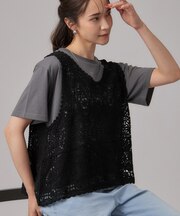 【2点セット】クロシェベスト+ロゴTセット