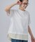 【ひんやり/体型カバー/S-LL】インせず着られる 異素材ドッキングTシャツ