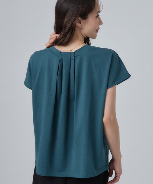 【ひんやり/前後2WAY/S-LL】楽に着られて好印象 やわらかトップス