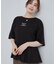 【S-LL】自然に体型カバー 裾切替 ペプラム刺繍Tシャツ