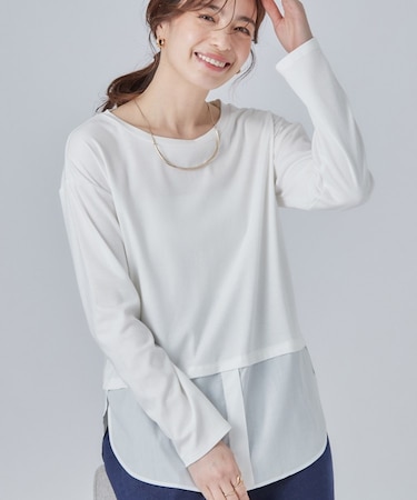 【洗濯機可/S-LL】着こなし広がる レイヤードアソートTシャツ