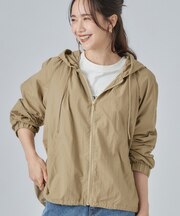 【S-LL/撥水】ゴールドパーツで女性らしく ギャザーブルゾン