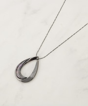 シェルエポオープンドロップネックレス