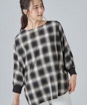 【着丈選べる/洗濯後しわになりにくい】インせず着られる ドルマンブラウス