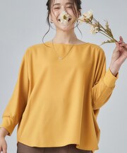 【着丈選べる/洗濯後しわになりにくい】インせず着られる ドルマンブラウス