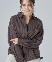 【洗濯後しわになりにくい/S-LL】選べる6パターン 羽織としても活躍する ベーシックシャツ