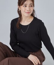 【S-LL】シンプルだから使いやすい すっきり見えの長袖トップス
