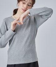 【S-LL】シンプルだから使いやすい すっきり見えの長袖トップス