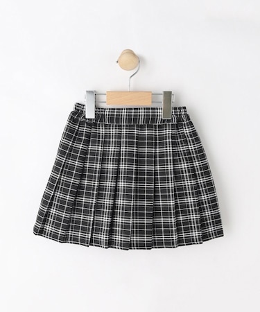 【110-140cm】チェックプリーツスカート