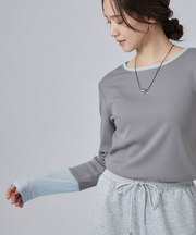 コーデの幅が広がる！チュール付きテレコプルオーバー