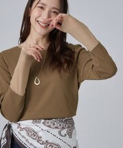 コーデの幅が広がる！チュール付きテレコプルオーバー