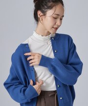 【洗濯機可/S-LL】もちもちで心地よい もちここニットカーディガン