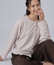 UVカットクルーネックカーディガン