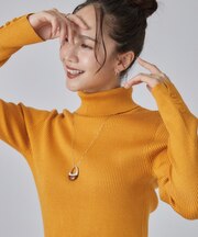 【絶妙なゆるピタ/S-LL/洗濯機可】ちくちくしにくいリブタートルネック やわらかニット