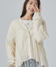 シャーリングシャツカーディガン