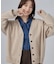 【毛玉になりにくい/S-LL/洗濯機可/体型カバー】Vネックゆったりカーディガン