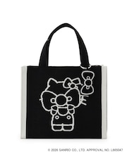 【HELLO KITTY コラボ】バイカラーニットトート