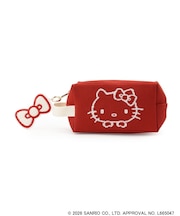 【HELLO KITTY コラボ】バイカラーニットポーチ