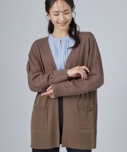 ポケット付きトッパーカーディガン