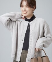 【S-LL/洗濯機可】思わず触れたくなる ふわもちキラキラモールカーディガン