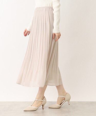 《新色追加》着丈が選べる!プリーツフレアスカート【イージーケア/防シワ/洗濯機洗い可】