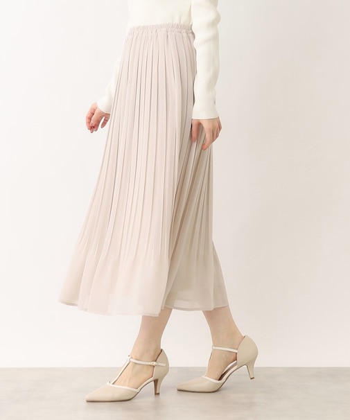 《新色追加》着丈が選べる!プリーツフレアスカート【イージーケア/防シワ/洗濯機洗い可】