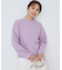 《6color/S-LLsize》片畦ハイネックニット【洗濯機洗い可】