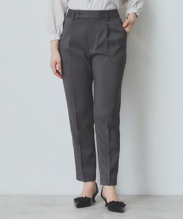 ドライタッチストレッチテーパードパンツ/セットアップ対応【洗濯機洗い可/イージーアイロン】