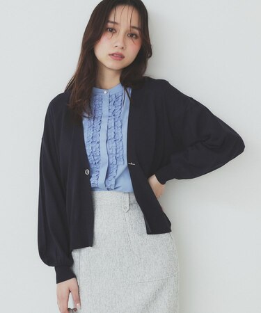 リラクシートッパーカーディガン【洗える】