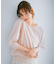 《7色展開/XS-LLサイズ》クルーネックデザインスリーブニット【洗濯機洗い可】